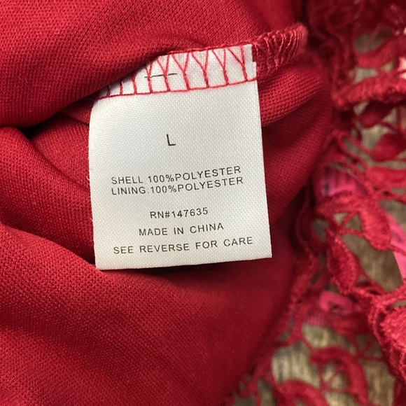 Romeo & Juliet couture lace dress Rugby color Large - Picture 11 of 13